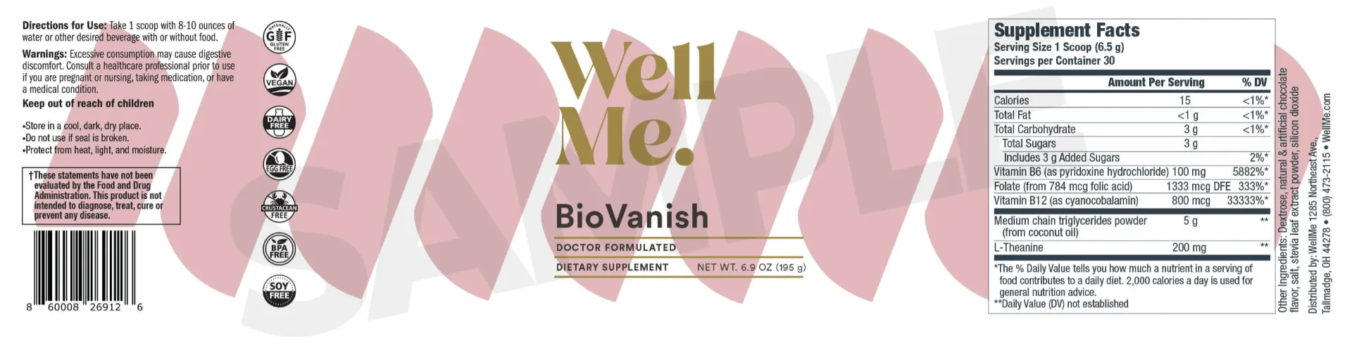 biovanish label