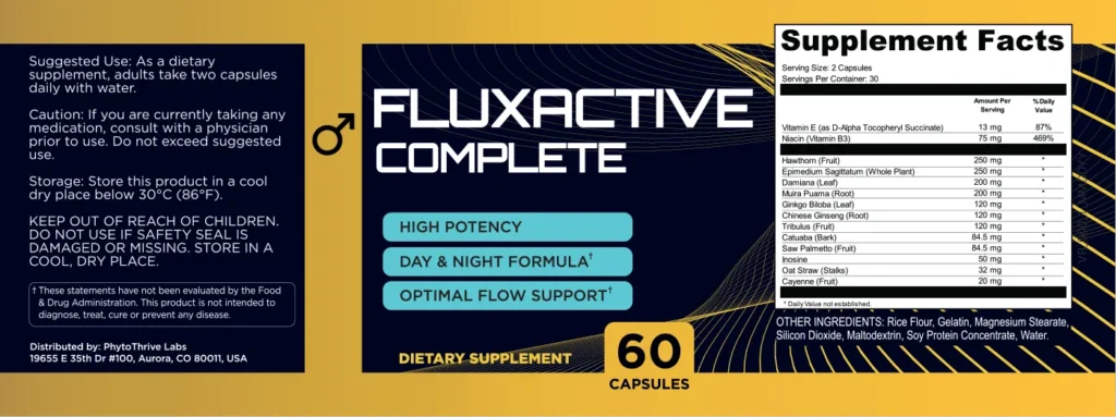 fluxactive complete label