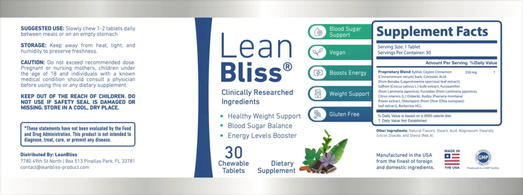 leanbliss label